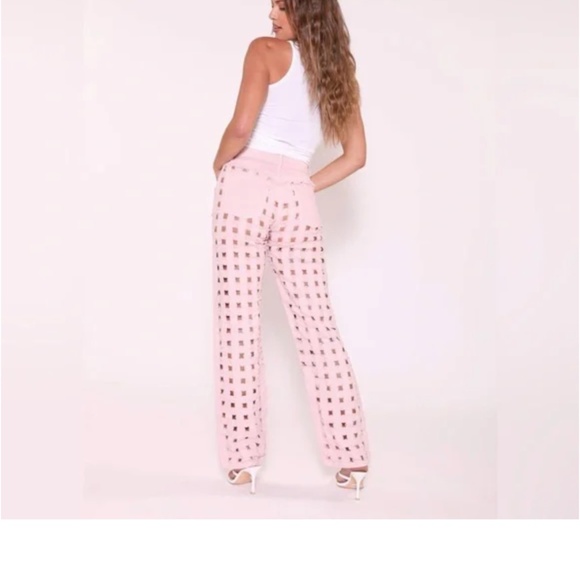 Revice denim 101 / VALLEY GIRL pink hole jeans Size 27 - Picture 6 of 6